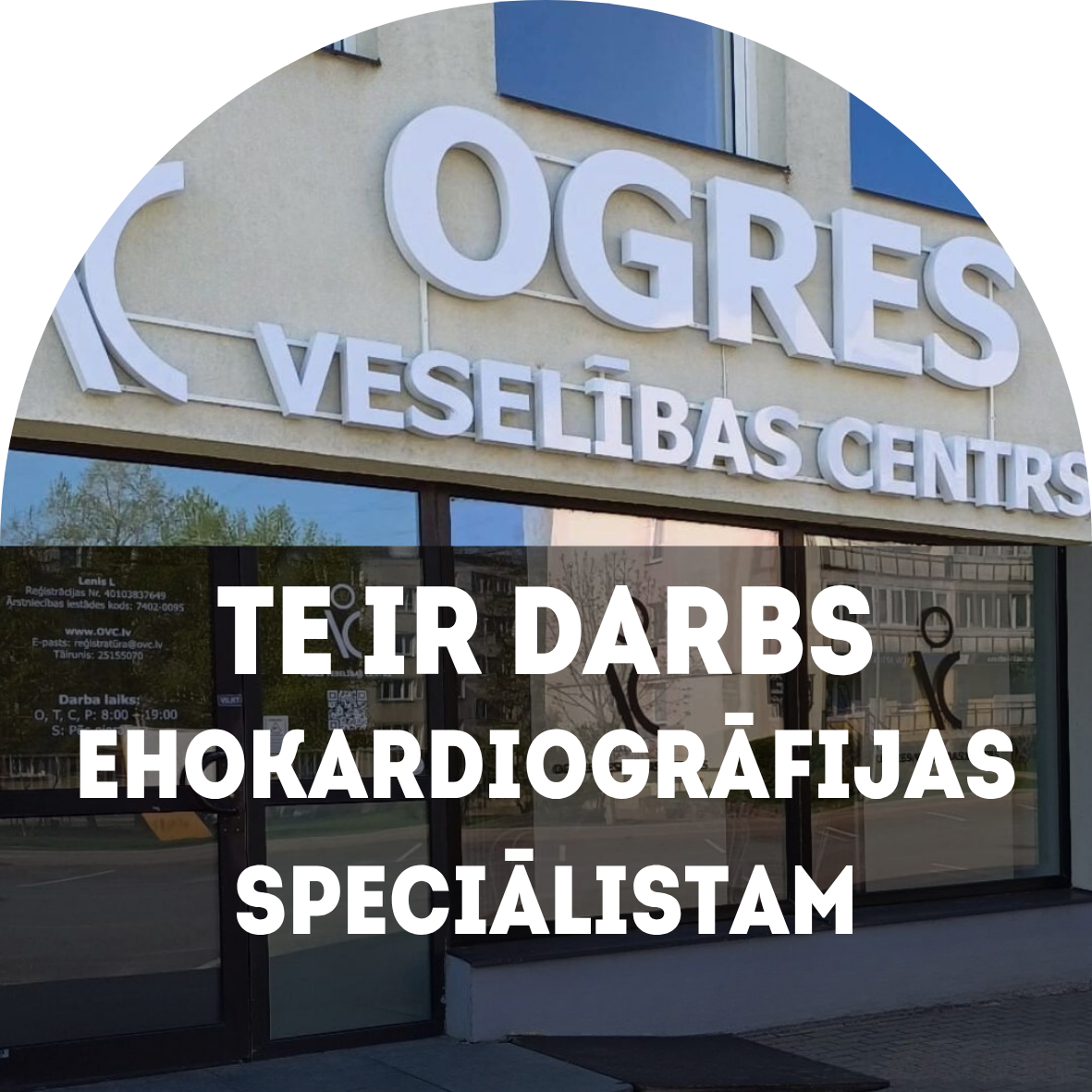 TE IR DARBS EHOKARDIOGRĀFIJAS SPECIĀLISTAM