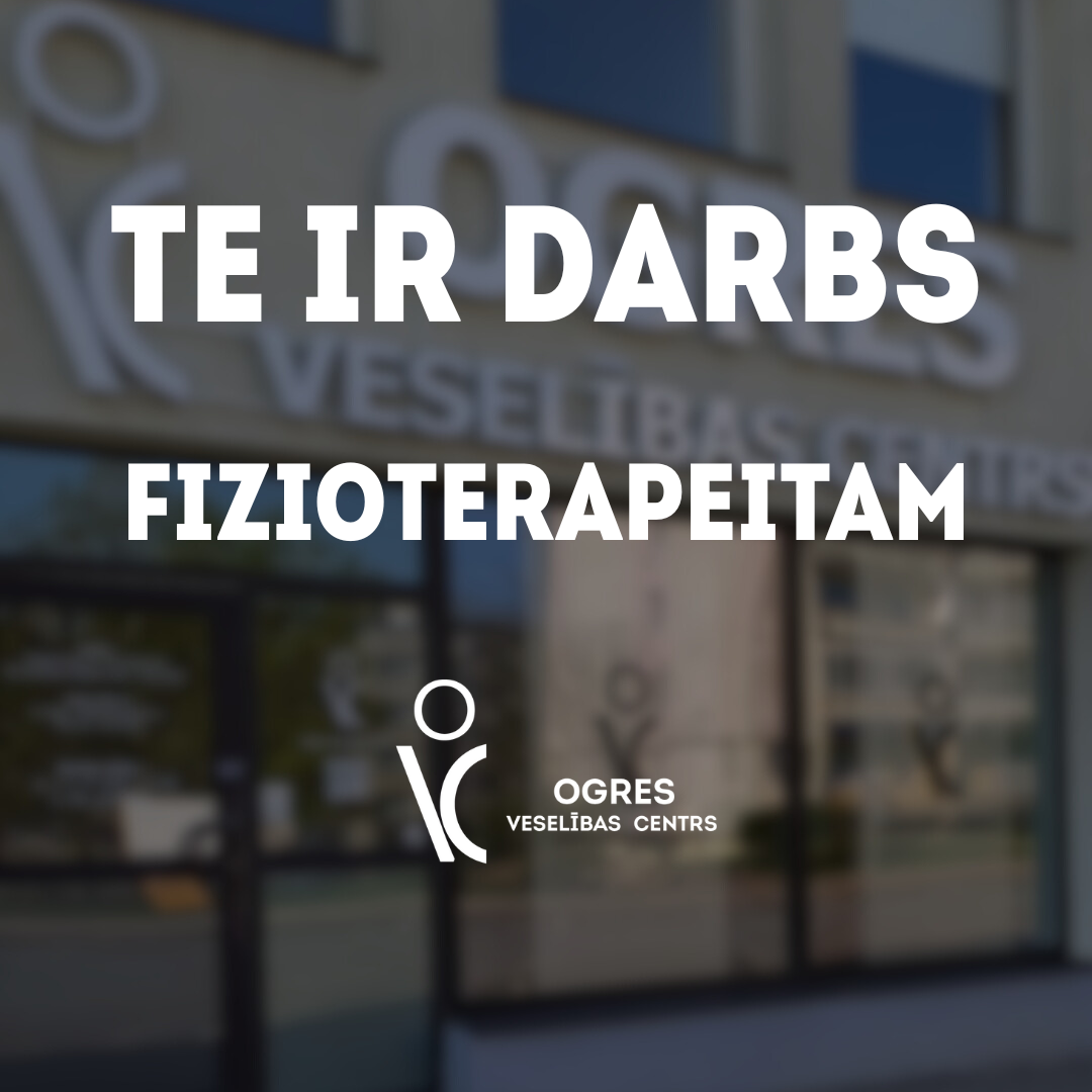 Te ir darbs fizioterapeitam